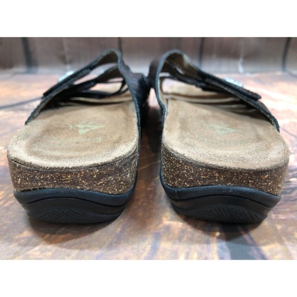 Dansko Janie Black 5-Strap Slip-on Slide Sandals Womens 38 / 7.5-8 (7a53 - Picture 9 of 10